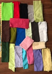 Fabric Scraps 2 Pounds Flannel 43 Different Prints and Solid Pieces #87