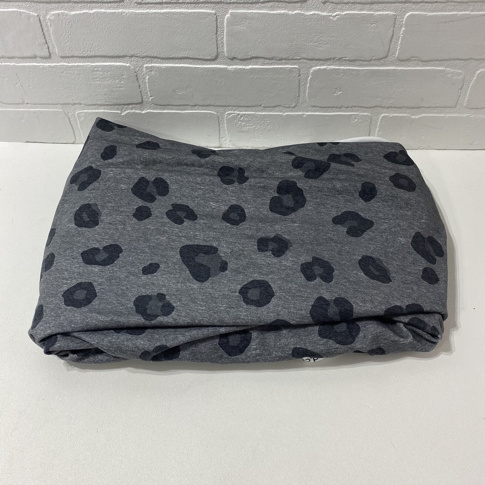 NEW – Blended Thread Fabrics Gray Leopard Fabric 2 Yards x 60″