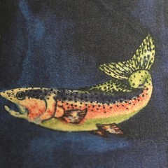 Fish Fabric Blue 16″ x 16″ 23″ Diagonal