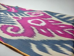 Pink gray cotton ikat fabric by the yard top ikat best SALE price if u buy more