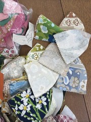 Vintage Cotton Fabric Scraps For Crumb Quilts & Crafts Junk Journal 5 Pounds LOT