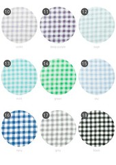 Double Gauze 1cm Check Fabric – Washed Cotton Large Width 18 Colors Available