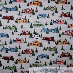 BonEful Fabric FQ Cotton Quilt Blue Black Green Palm Tree Tropical Island Boat L