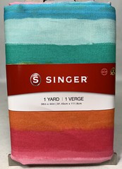 Rainbow Stripes Pattern Fabric 100% Cotton Singer 1 Yd Quilting Sewing New