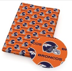 Broncos Polyester Cotton blend fabric. 20″ x 55″ 1123176 Denver Football