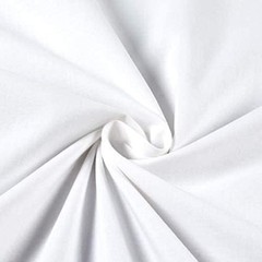High-Quality Bleached White Muslin Fabric – 1 Yard of Medium Weight Cotton