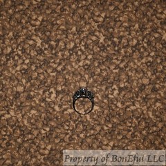 BonEful Fabric FQ Cotton Quilt Brown Gold Tone Tonal Pebble Rock Mountain Scenic