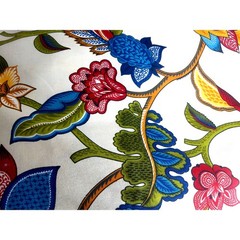 Vintage Waverly Screen Print Fabric Rambouillet The Place Vedome Collection