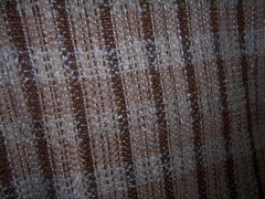 5.5yds UNIQUE DESIGNER HANDWOVEN SUIT FABRIC CHAMPAGNE COPPER METALLIC EYELASH