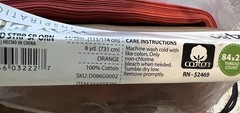 waverly inspirations fabric wv45 wd strp sp Orange Stripes 8 Yards Cotton