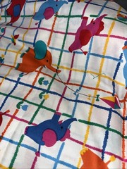 Cotton Fabric Fun Zone Hoffman California 4yds x 45″ Nursery Elephants