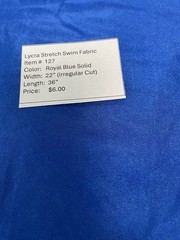 Item #127.. Lycra Stretch Swim, Dance Or Costume Fabric.