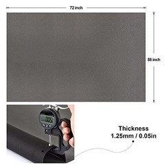 Faux Leather Fabric 54×72 Inch 1.2mm Thick Marine Grade Vinyl Upholstery