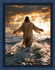 MDG – Walking On Water Religious Quilting And Crafting Fabric Panel