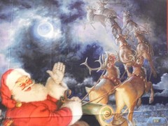 Marshall Dry Goods Merry Christmas to All 100% cotton fabric panel 45″