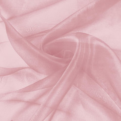 Sheer Organza Fabric by the Yard, 60 Inch Wide Rose Gold Organza Fabric