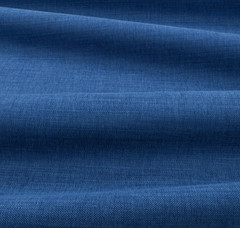 Romo Washable Linara Designer Woven Fabric in Venetian Blue Remnant, 1.2 Yd, New