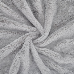 63X20 Inch Short Hair Faux Fur Fabric, Dark Gray Pre-Cut Craft Fur Fabric Shaggy
