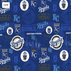 Sports Cotton Fabric by the ½ yard- Baseball Teams
