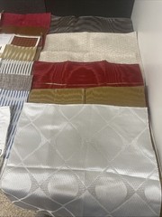 Fabric Samples Square Jab, Kufri, Carlucci Lot of 70 PC Multi Color Design