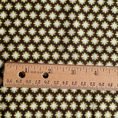 Al Fresco Small Print Fabric Brown Cotton 32×44