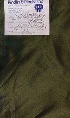 Pindler Designer Green silk fabric #9613 “Malachite” 1.5 yard Lot