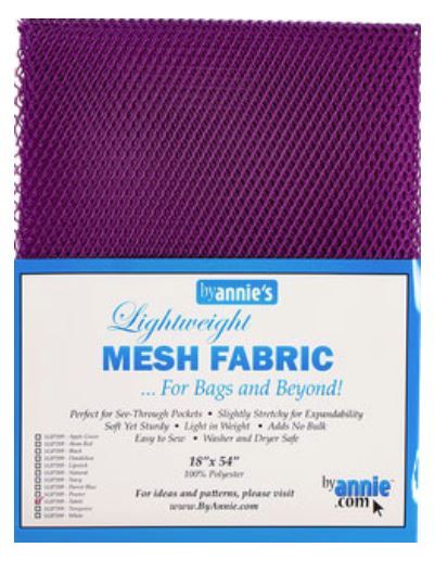 ByAnnie Tahiti Purple Lightweight Mesh Fabric 45 x 137cm (18 x 54″)