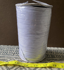 Bulk Textile Elastic Band Roll Gray 5 mm just under 1/4″