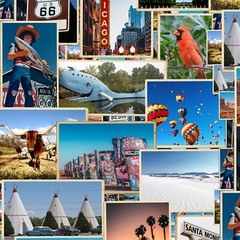 Summer On The Road Again Route 66 by from Hoffman 29″ x 43″ Panel