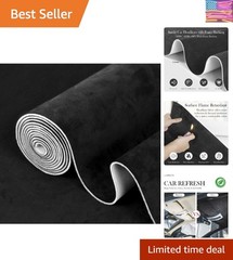 Black Suede Headliner Fabric, 120″ L×60″ W Car Headliner Material, Tela para …