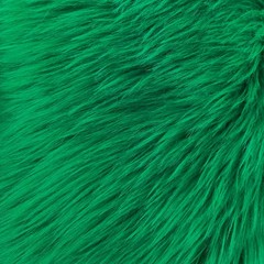 Eden EMERALD GREEN Shaggy Long Pile Soft Faux Fur Fabric by the Yard