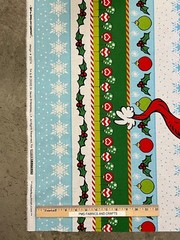 RK Grinch Christmas 100% cotton fabric panel – NOT Premade! Each panel 24×44
