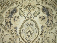 2 YDS P KAUFMANN TWIN TIGERS HEMP COTTON DRAPERY UPHOLSTERY FABRIC FOR LESS
