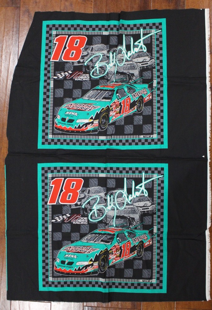 Bobby Labonte #18 Interstate Batteries Nascar Cotton Fabric 35″X21″