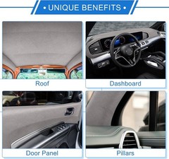 Soft Suede Headliner Fabric 20″ L x 60″ W for Elegant Automotive Upgrades
