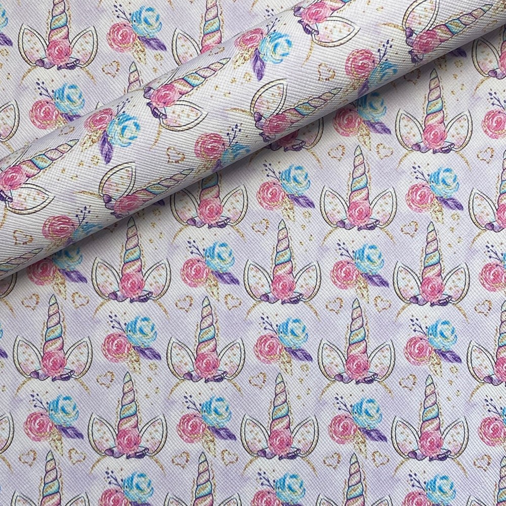 Unicorn Faux Leather Sheet 20x30cm