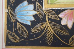 LOT (2) Traditional Indian Painting on Silk 30×14 & 14×10 Mughal Rajasthani C213
