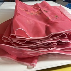SILK Pink-Red, FABRIC 10 Yards x 22 Inches Wide or 360 Inches x 22 Wide
