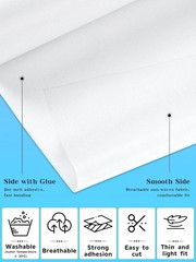 Iron-On Non-Woven Interfacing Fabric – White 11.6″ X 109yd for Quilting & Crafts