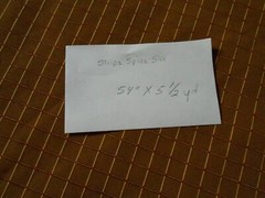 Rust Brown Stripe Spice Square Design Silk Fabric 54″ x 5 1/2 yards Piece