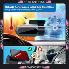4-Pack Double-Sided Adhesive Pads for Dash Cam Mounts Heat-Resistant