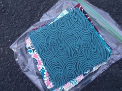 Quilting Fabric Squares 4 x 4 Lot Owl Solid Pattern Grey Purple White Red