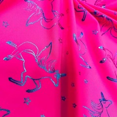 Printed Bright Unicorns 4-way Stretch Fabric 60 “wide Swimsuit Spandex By Yard