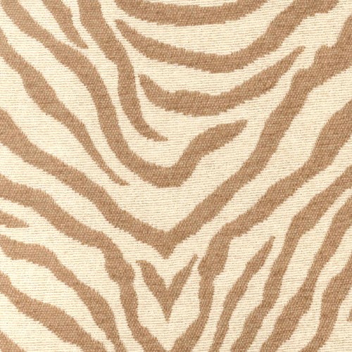 Tan Cream Chenille Tiger Print Upholstery Tiger Sand Regal Fabric