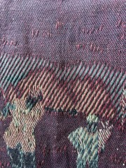 Tapestry Fabric Golfers Theme Raw Edge Width 23-26.5 Inches X Length 56.5 Inches