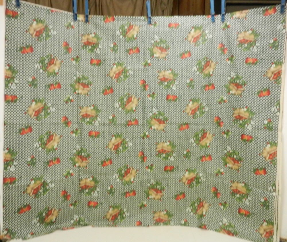 Piney Woods Collection by Diane George Coated Fabric Strawberries Flowers Quarts