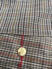 Minova Check Wool Fabric | 1.75 yd | Made in England | Vintage Tailoring Cloth