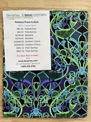 Benartex quilt fabric 8 Swatches Floor Model Sampler Approximately 10”x8”