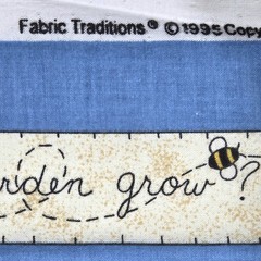 VTG Garden Cheater Quilt 36 Blocks Fabric Traditions NTT 2267 Cotton Fabric 1 YD