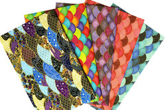 30Pcs Japanese Style Fabric Squares,8 Inchx10 Inch (20Cmx25Cm) Cotton Craft Fabr